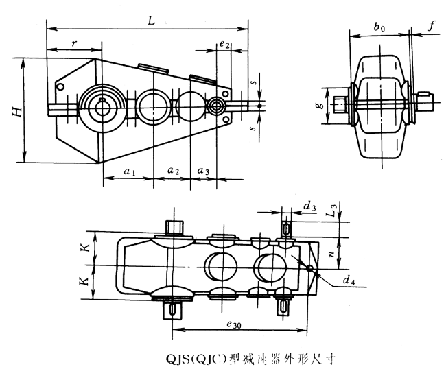 QJS(QJC)减速机的外形