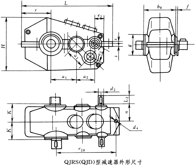 QJRS(QJD)减速机的外形